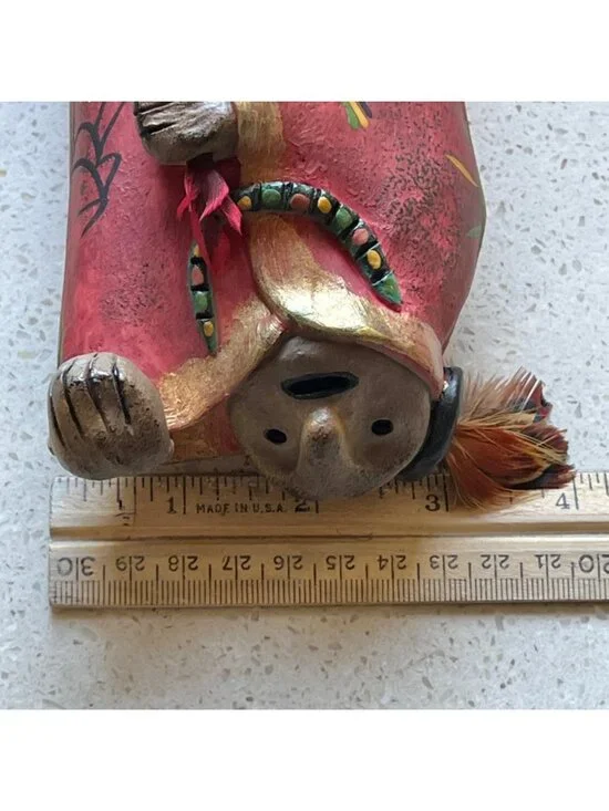 Signed Judy Peele Lazarts Tribal People Ltd. Ed. Figurine 3434/7500 Ceramic 7"T - Picture 12 of 13